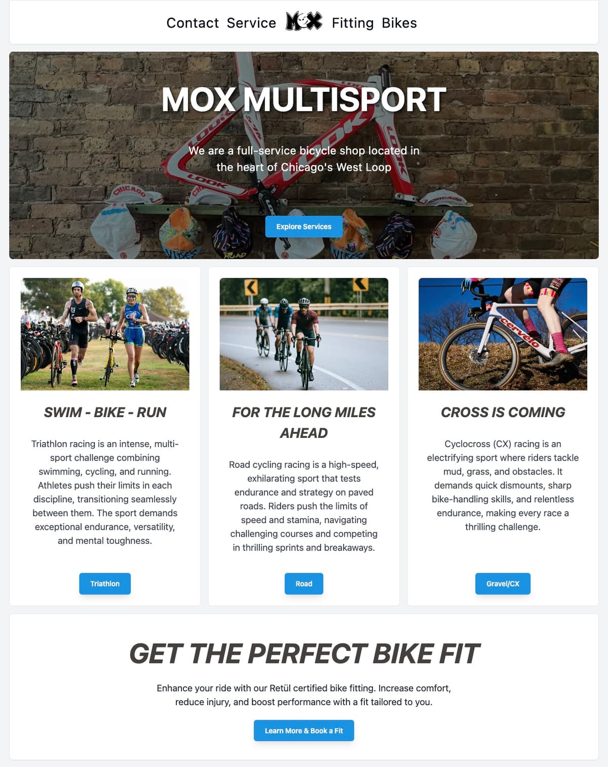 Mox Multisport Website